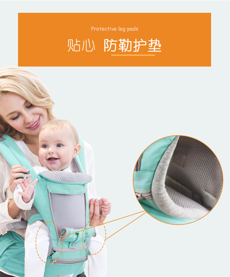 0-36 Months Ergonomic Baby Carrier Infant Kid Baby Hipseat Sling Front Facing Kangaroo Baby Wrap Carrier for Baby Travel