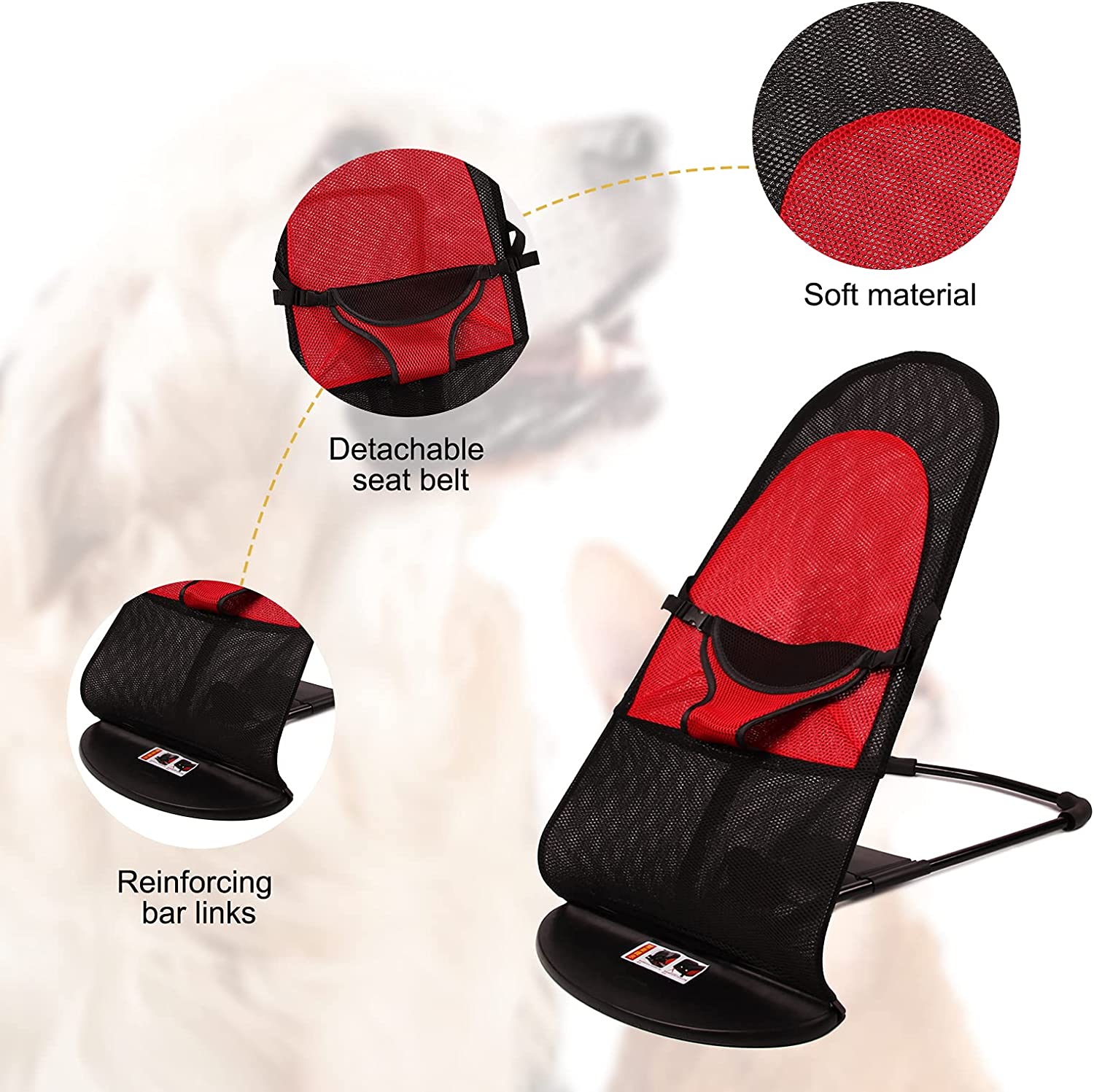 Portable Rocking Chair for French Bulldog Dog Bed pet Dog Rocking Chair Removable and Washable Comfort Chair Baby Rocking Chair Portable Rocking Chair for French Bulldog Dog Bed pet Dog Rocking Chair Removable and Washable Comfort Chair Baby Rocking Chair