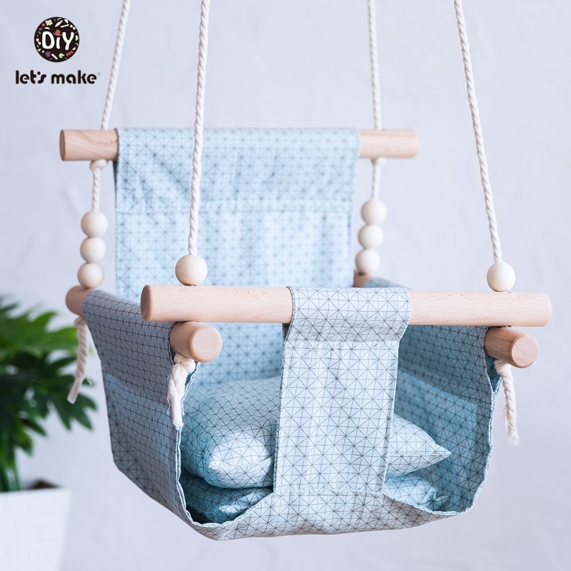 Let's Make Baby Swings Canvas Hanging Chair 13-24 Months Hanging Toys Hammock Safety Baby Bouncer Indoor Wooden Swing Rocker Let's Make Baby Swings Canvas Hanging Chair 13-24 Months Hanging Toys Hammock Safety Baby Bouncer Indoor Wooden Swing Rocker