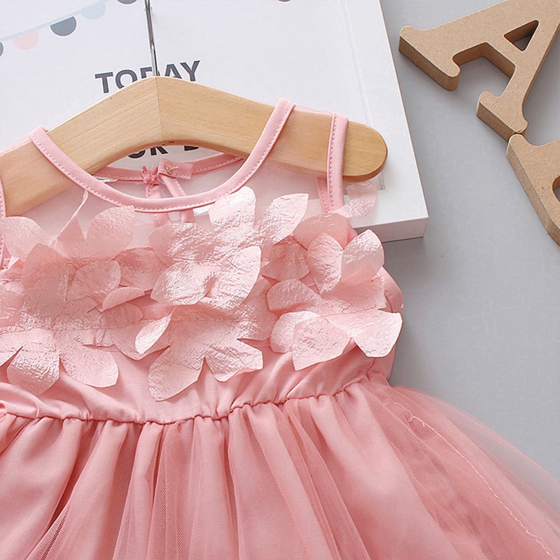 Flower Fairy Baby Girl Party Dresses Summer Sweet Kid's Clothing Birthday Princess Mesh Wedding Dress Children Clothes Flower Fairy Baby Girl Party Dresses Summer Sweet Kid's Clothing Birthday Princess Mesh Wedding Dress Children Clothes