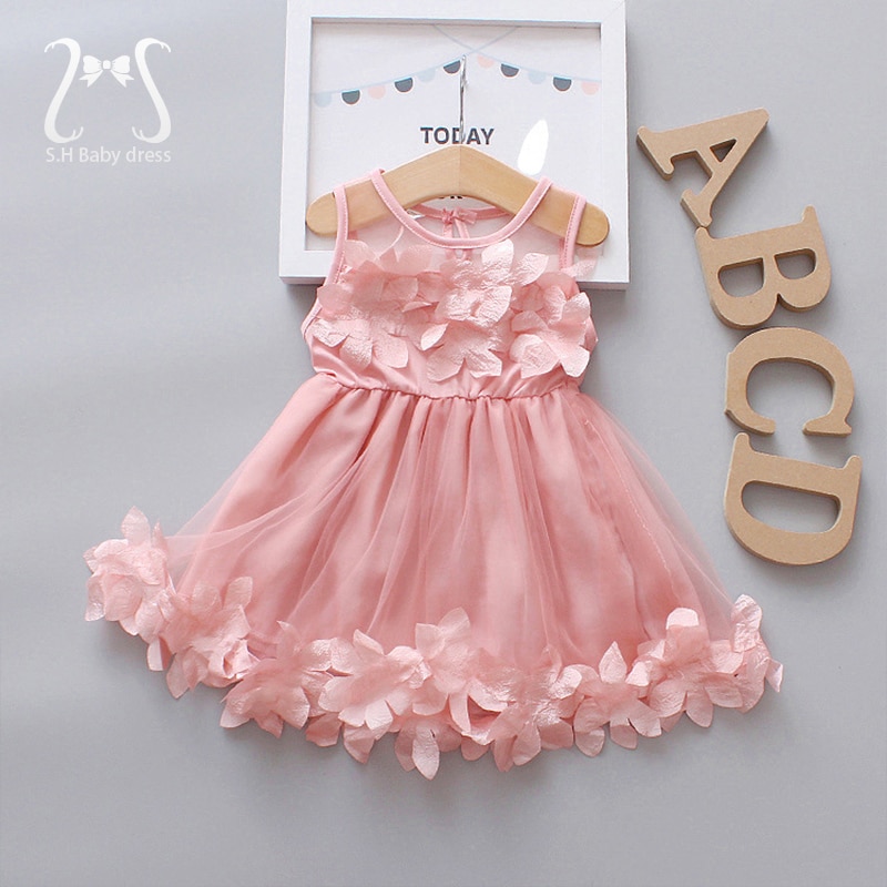Flower Fairy Baby Girl Party Dresses Summer Sweet Kid's Clothing Birthday Princess Mesh Wedding Dress Children Clothes Flower Fairy Baby Girl Party Dresses Summer Sweet Kid's Clothing Birthday Princess Mesh Wedding Dress Children Clothes