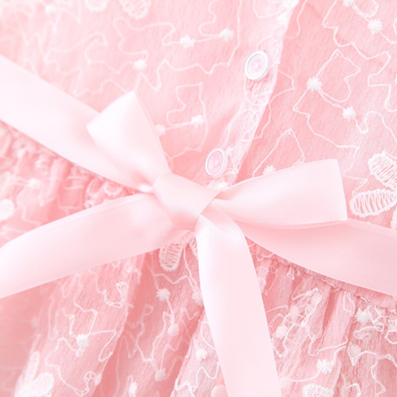 Summer Toddler Girl Princess Evening Dress Bow Sleeveless Kids Costume Baby Birthday Party 0 To 3 Years Old Children Clothes