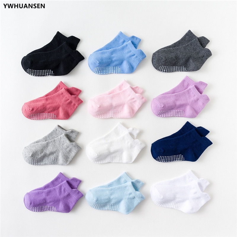 6 Pairs/lot 0 to 6 Yrs Cotton Children's Anti-slip Boat Socks For Boys Girl Low Cut Floor Kid Sock With Rubber Grips Four Season 6 Pairs/lot 0 to 6 Yrs Cotton Children's Anti-slip Boat Socks For Boys Girl Low Cut Floor Kid Sock With Rubber Grips Four Season