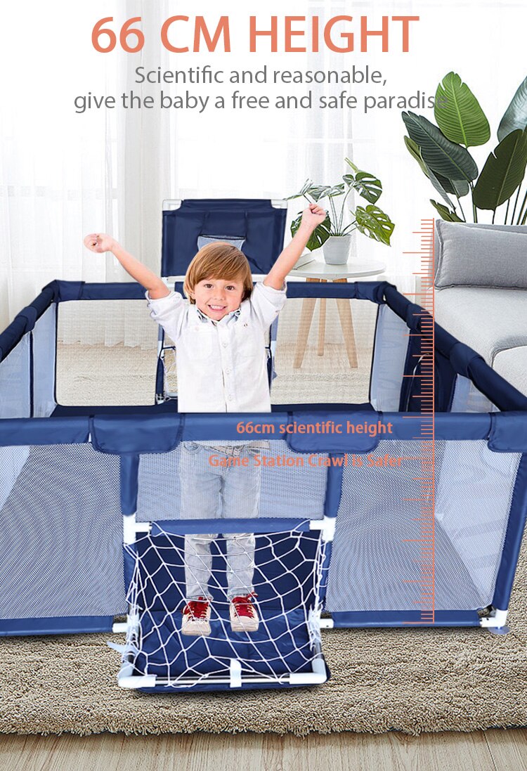 &Ccedil;ocuklar i&ccedil;in &ccedil;ocuk mobilyası oyun parkı b&uuml;y&uuml;k kuru havuz bebek oyun parkı g&uuml;venlik kapalı bariyerleri ev oyun parkı 0-6 yıl