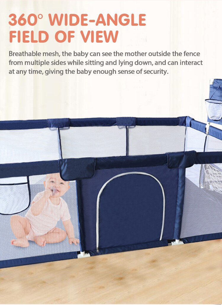 &Ccedil;ocuklar i&ccedil;in &ccedil;ocuk mobilyası oyun parkı b&uuml;y&uuml;k kuru havuz bebek oyun parkı g&uuml;venlik kapalı bariyerleri ev oyun parkı 0-6 yıl