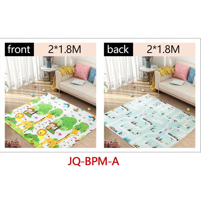 200x180cm Foldable Cartoon Baby Play Mat XPE Puzzle Children Mat Baby Climbing Pad Kids Rug Baby Games Mats Children Room  Toys