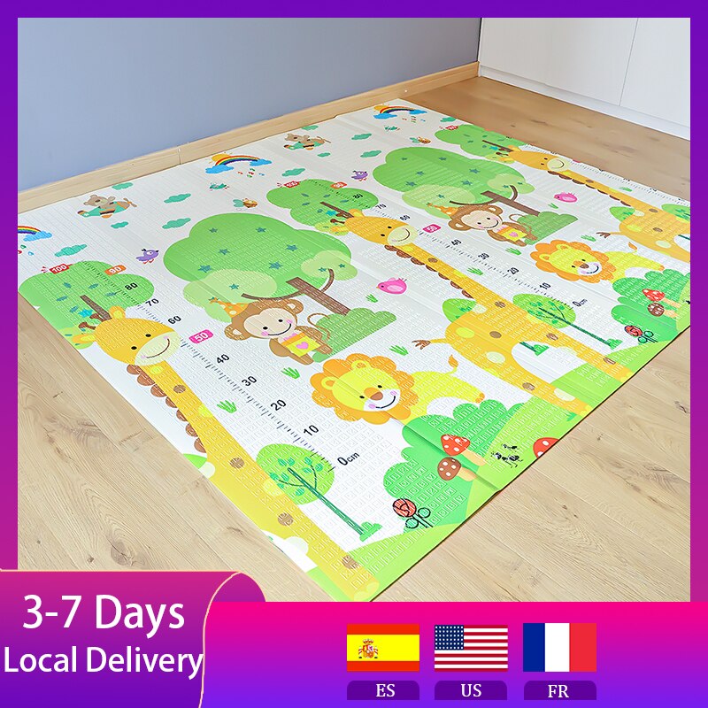 200x180cm Foldable Cartoon Baby Play Mat XPE Puzzle Children Mat Baby Climbing Pad Kids Rug Baby Games Mats Children Room Toys 200x180cm Foldable Cartoon Baby Play Mat XPE Puzzle Children Mat Baby Climbing Pad Kids Rug Baby Games Mats Children Room Toys