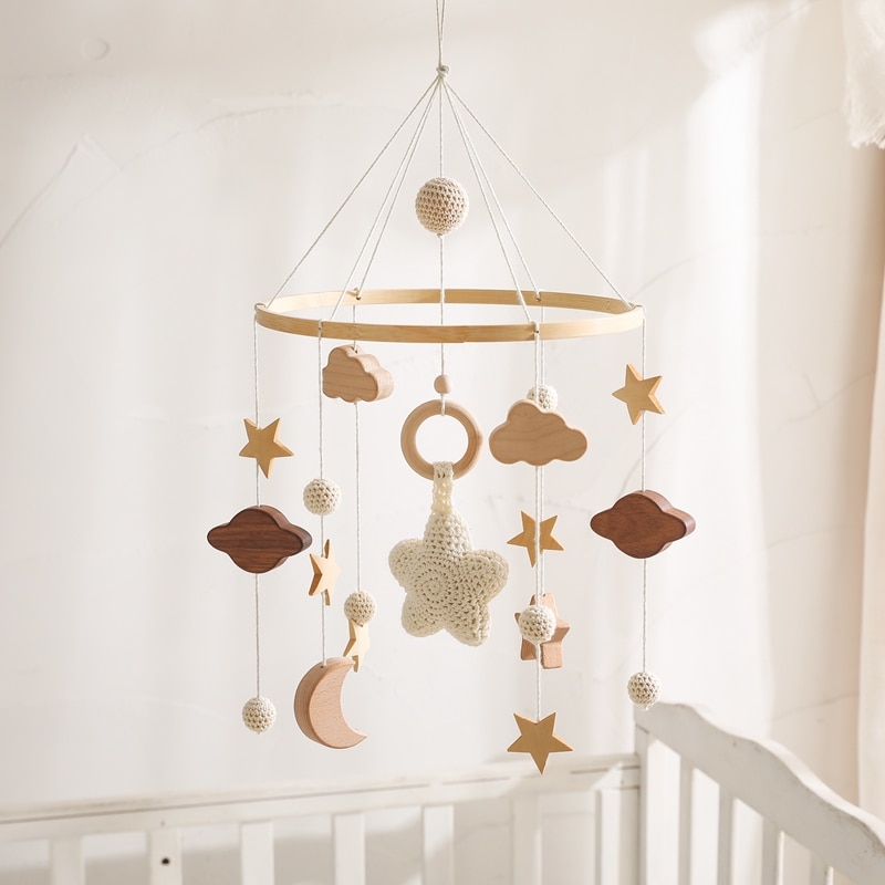 Baby Cribs Rattle Toy 0-12 Months Wooden baby Mobile Newborn Music Box Bed Bell Hanging Toys Holder Bracket Infant Crib Toy Gift Baby Cribs Rattle Toy 0-12 Months Wooden baby Mobile Newborn Music Box Bed Bell Hanging Toys Holder Bracket Infant Crib Toy Gift