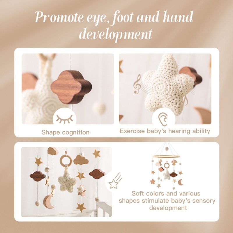 Baby Cribs Rattle Toy 0-12 Months Wooden baby Mobile Newborn Music Box Bed Bell Hanging Toys Holder Bracket Infant Crib Toy Gift Baby Cribs Rattle Toy 0-12 Months Wooden baby Mobile Newborn Music Box Bed Bell Hanging Toys Holder Bracket Infant Crib Toy Gift