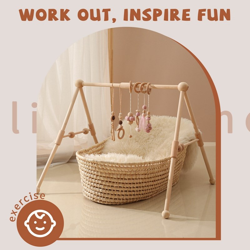 1Set Play Gym Frame Baby Activity Wooden Fitness Frames Play Gym Mobile Baby Room Decoration Newborn Baby Accessories Rattle Toy 1Set Play Gym Frame Baby Activity Wooden Fitness Frames Play Gym Mobile Baby Room Decoration Newborn Baby Accessories Rattle Toy