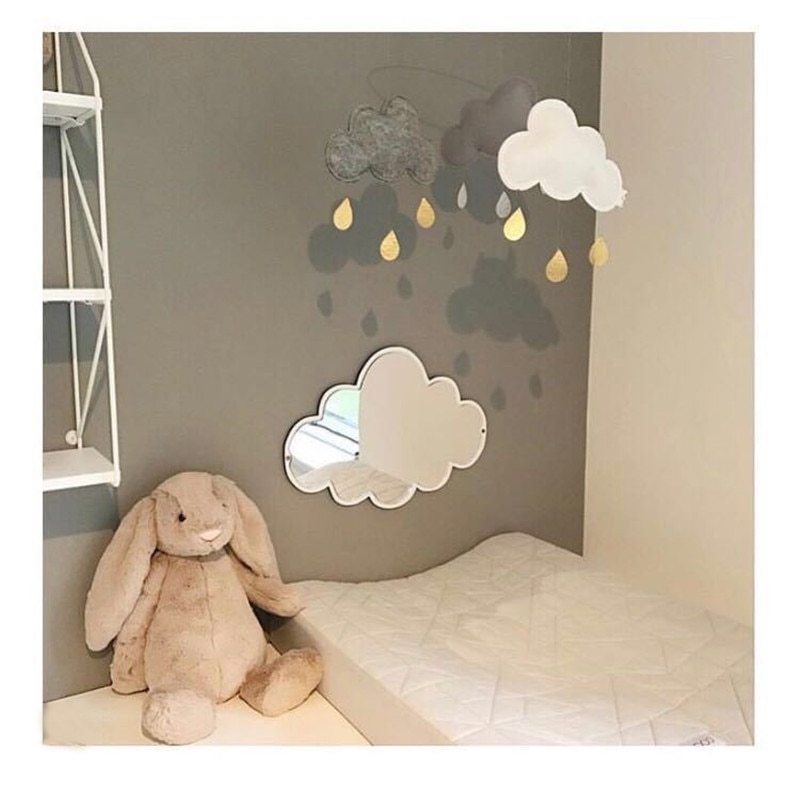 Ins Nordic Wooden Crown Cloud Ice Cream Stars Cat Children Acrylic Decorative Mirror Home Wall Decoration Artwork Mirror Tools Ins Nordic Wooden Crown Cloud Ice Cream Stars Cat Children Acrylic Decorative Mirror Home Wall Decoration Artwork Mirror Tools