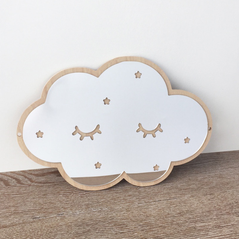 Ins Nordic Wooden Crown Cloud Ice Cream Stars Cat Children Acrylic Decorative Mirror Home Wall Decoration Artwork Mirror Tools Ins Nordic Wooden Crown Cloud Ice Cream Stars Cat Children Acrylic Decorative Mirror Home Wall Decoration Artwork Mirror Tools