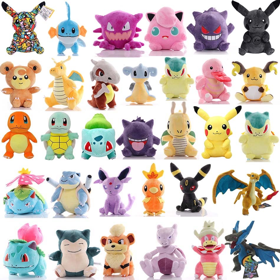 TAKARA TOMY Pokemon 20 ~ 25cm Pikachu peluş oyuncaklar dolması oyuncaklar japonya film Charmander Anime bebekler noel doğum g&uuml;n&uuml; hediyeleri &ccedil;ocuklar i&ccedil;in