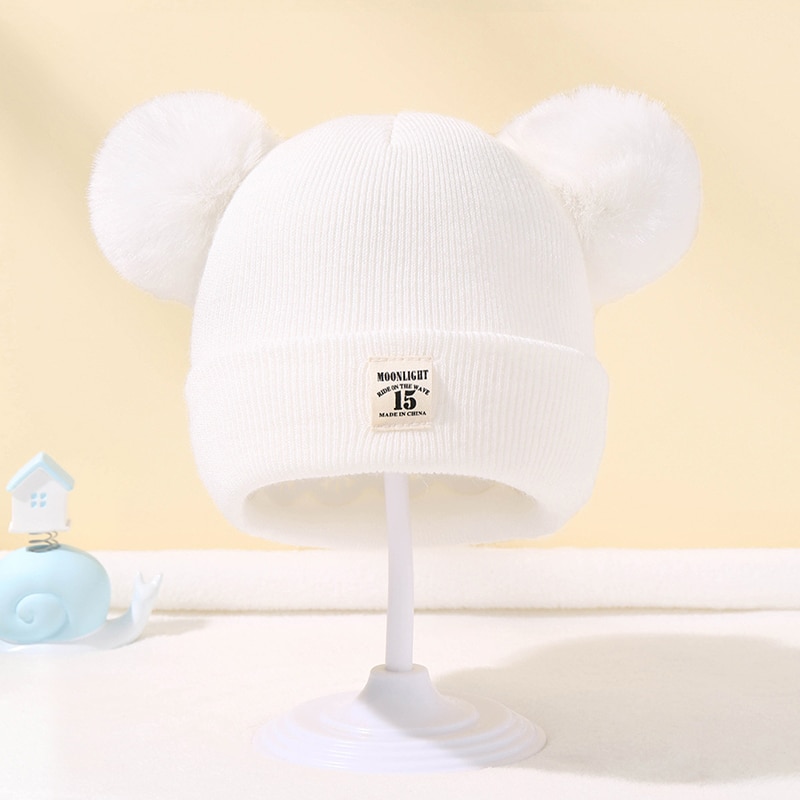 Winter Children Warm Baby Knitted Hats With Pom Pom Kids Knit Beanie Hats Solid Color Children's Hat For Boys Girls Accessories Winter Children Warm Baby Knitted Hats With Pom Pom Kids Knit Beanie Hats Solid Color Children's Hat For Boys Girls Accessories