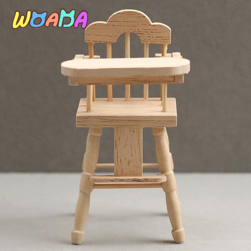 1:12 Dollhouse Kitchen Furniture Mini Dining Chair High Chair Baby Dining Chair Model Accessory For Doll House Decor Pretend Toy 1:12 Dollhouse Kitchen Furniture Mini Dining Chair High Chair Baby Dining Chair Model Accessory For Doll House Decor Pretend Toy