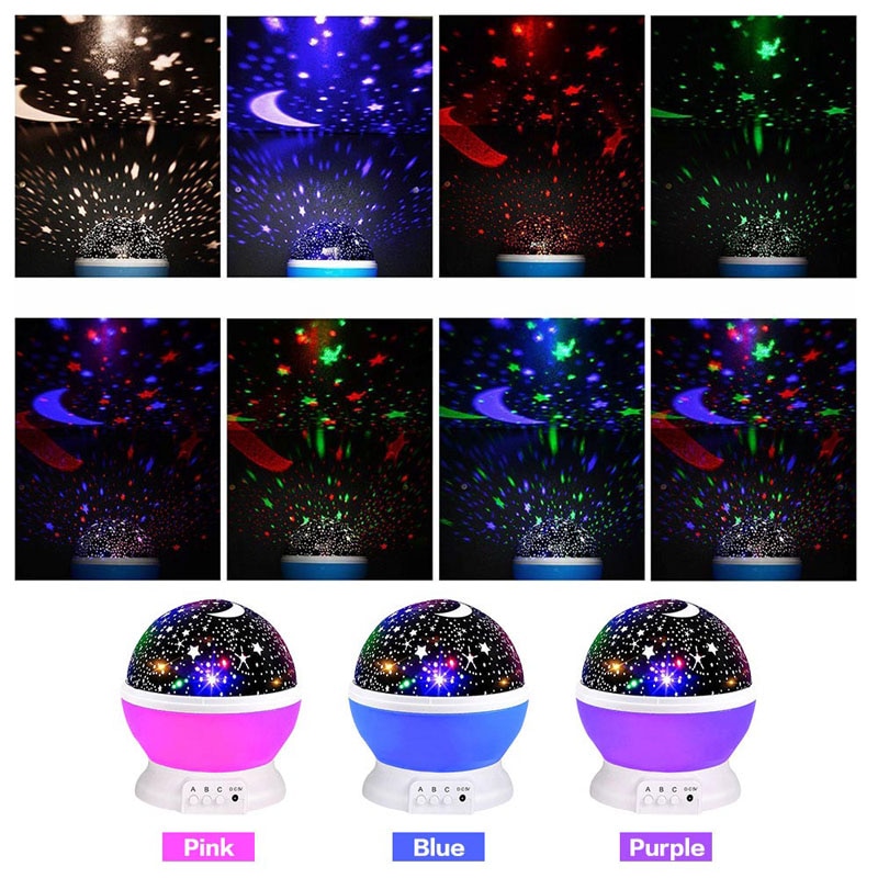 Star LED Projector Starry Sky Lamp Rotating Cute Room Decor Kawaii USB Battery Powered Night Light for Kids Baby Girl Bedroom Star LED Projector Starry Sky Lamp Rotating Cute Room Decor Kawaii USB Battery Powered Night Light for Kids Baby Girl Bedroom