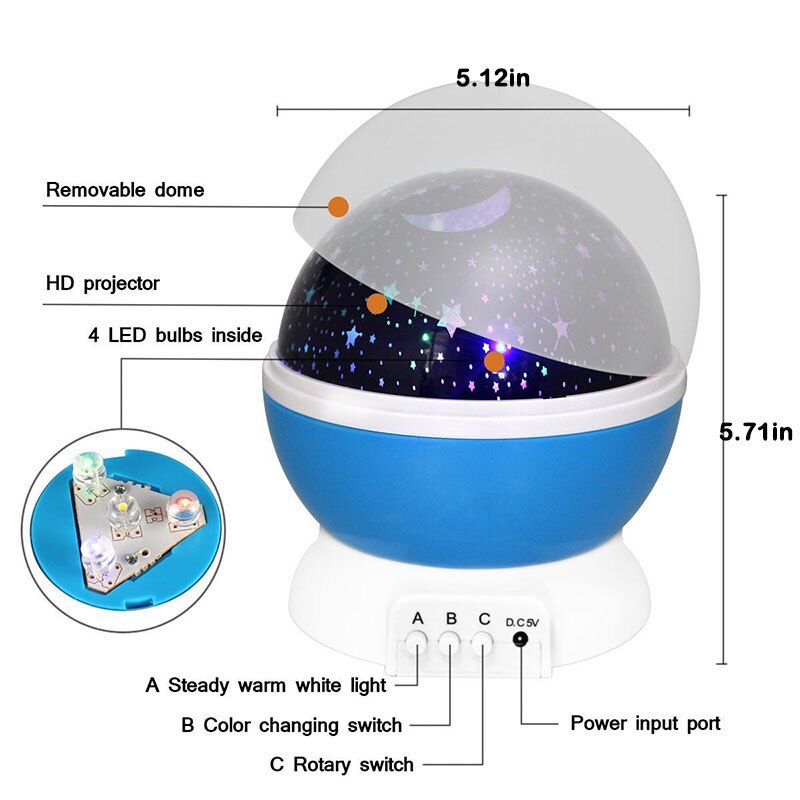 Star LED Projector Starry Sky Lamp Rotating Cute Room Decor Kawaii USB Battery Powered Night Light for Kids Baby Girl Bedroom Star LED Projector Starry Sky Lamp Rotating Cute Room Decor Kawaii USB Battery Powered Night Light for Kids Baby Girl Bedroom