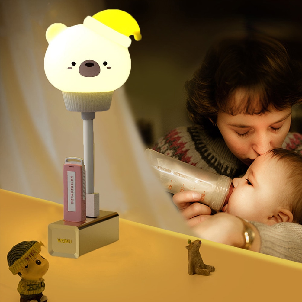 LED Chlidren USB Night Light Cute Cartoon Night Lamp Bear Remote Control for Baby Kid Bedroom Decor Bedside Lamp Christmas Gift LED Chlidren USB Night Light Cute Cartoon Night Lamp Bear Remote Control for Baby Kid Bedroom Decor Bedside Lamp Christmas Gift