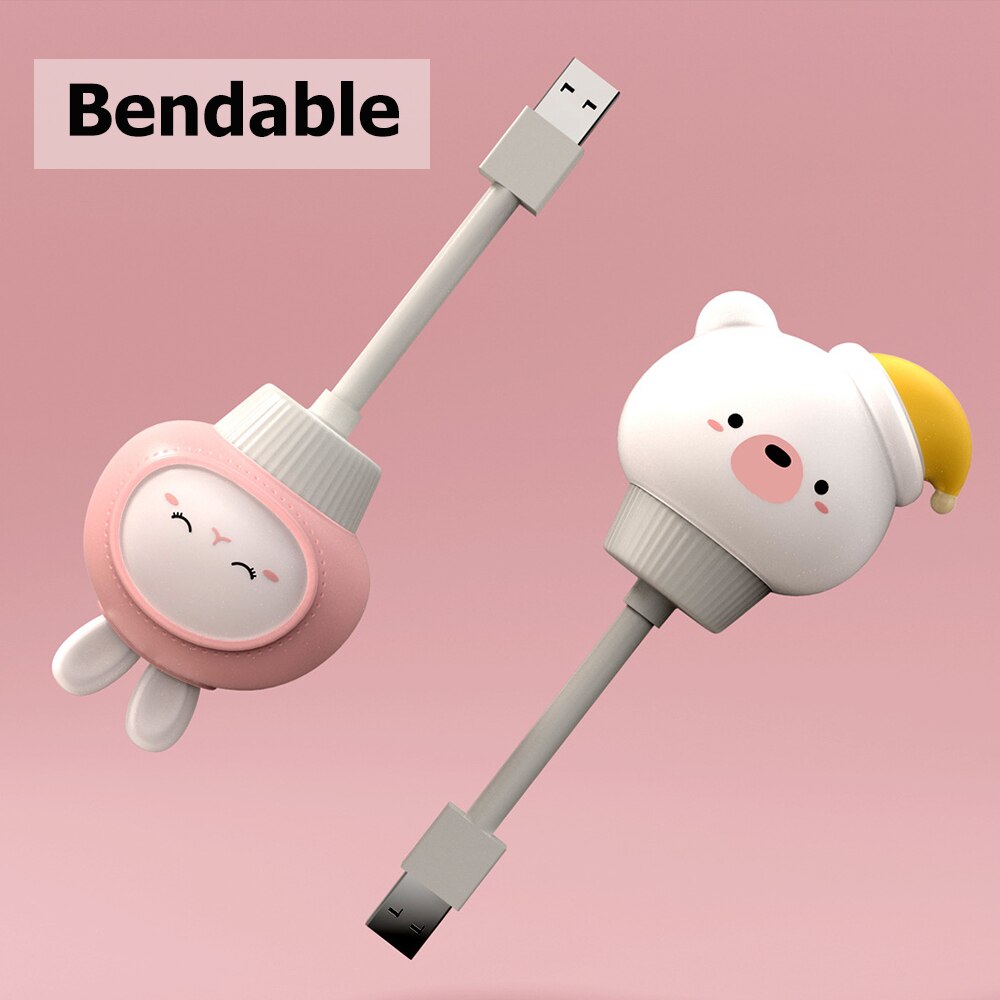 LED Chlidren USB Night Light Cute Cartoon Night Lamp Bear Remote Control for Baby Kid Bedroom Decor Bedside Lamp Christmas Gift