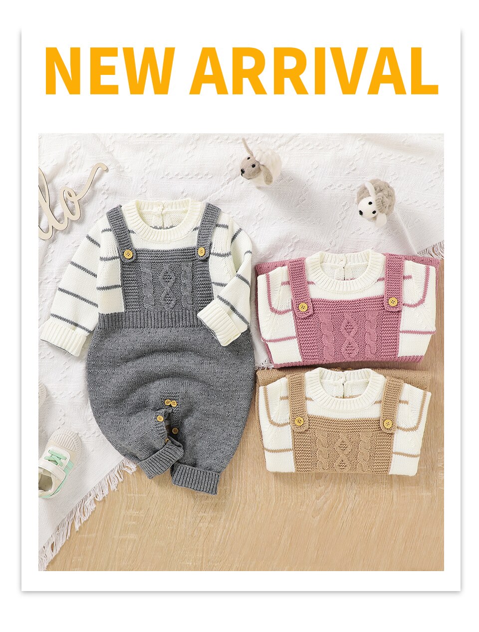 Bebek tulum &ouml;rme yenidoğan erkek kız uzun kollu tulumlar kıyafetler sonbahar kış rahat bebek Unisex giyim giysi 0-18m