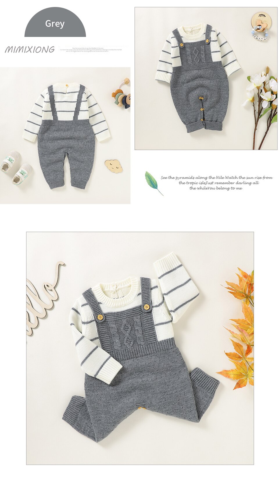 Bebek tulum &ouml;rme yenidoğan erkek kız uzun kollu tulumlar kıyafetler sonbahar kış rahat bebek Unisex giyim giysi 0-18m