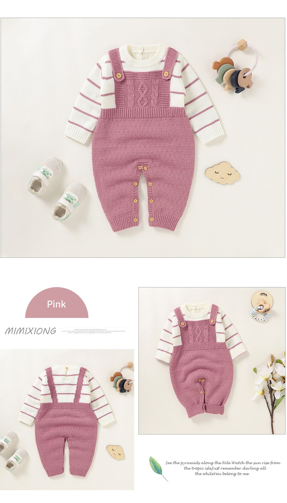 Bebek tulum &ouml;rme yenidoğan erkek kız uzun kollu tulumlar kıyafetler sonbahar kış rahat bebek Unisex giyim giysi 0-18m