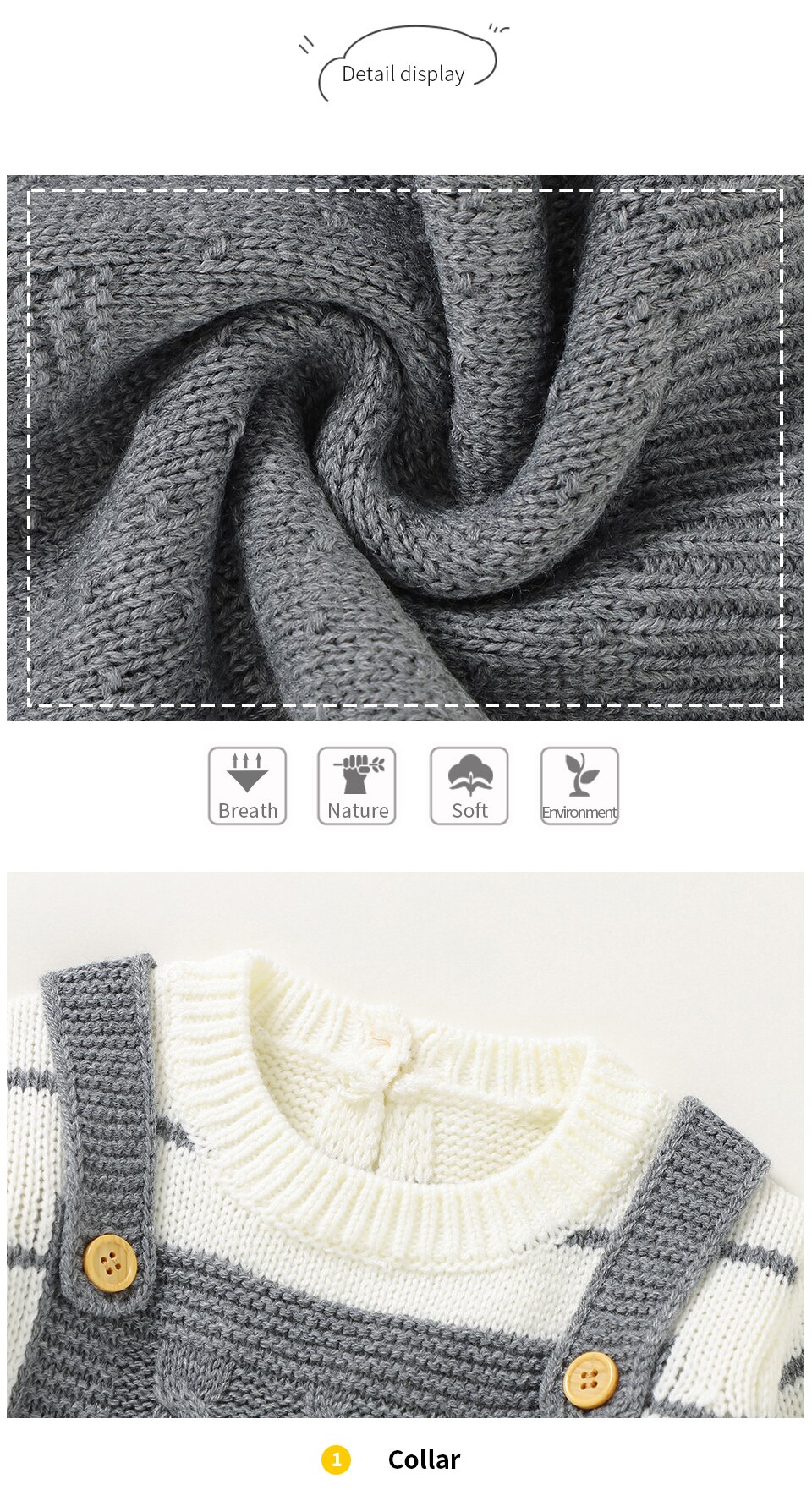 Bebek tulum &ouml;rme yenidoğan erkek kız uzun kollu tulumlar kıyafetler sonbahar kış rahat bebek Unisex giyim giysi 0-18m