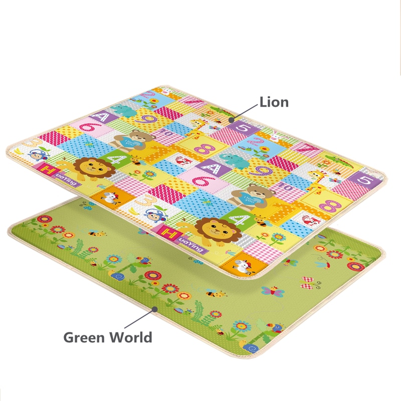 180x100 Foldable Baby Play Mat Educational Children's Carpet Children Room Climbing Pad Non-Toxic Kids Rug Activitys Games Toys