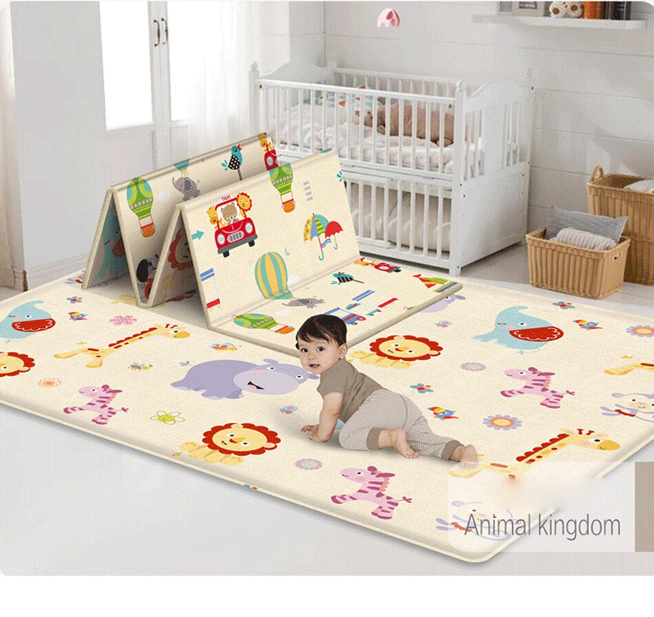 180x100 Foldable Baby Play Mat Educational Children's Carpet Children Room Climbing Pad Non-Toxic Kids Rug Activitys Games Toys