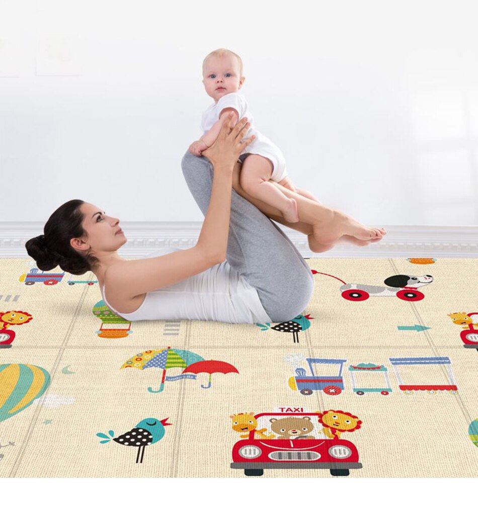 180x100 Foldable Baby Play Mat Educational Children's Carpet Children Room Climbing Pad Non-Toxic Kids Rug Activitys Games Toys