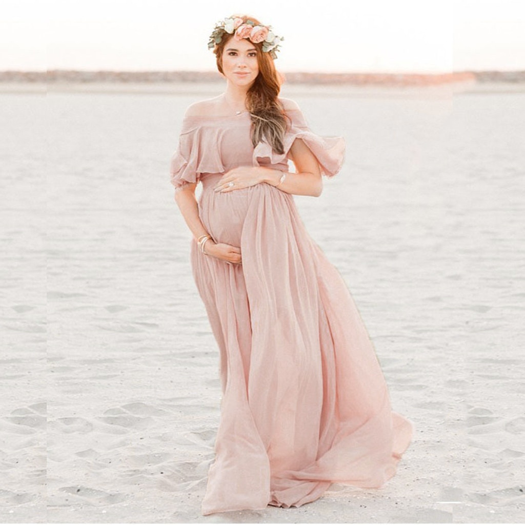 Maternity Dresses For Photo Shoot Chiffon Pregnancy Dress Photography Props Maxi Gown Dresses For Pregnant Women Clothes 2022New Maternity Dresses For Photo Shoot Chiffon Pregnancy Dress Photography Props Maxi Gown Dresses For Pregnant Women Clothes 2022New