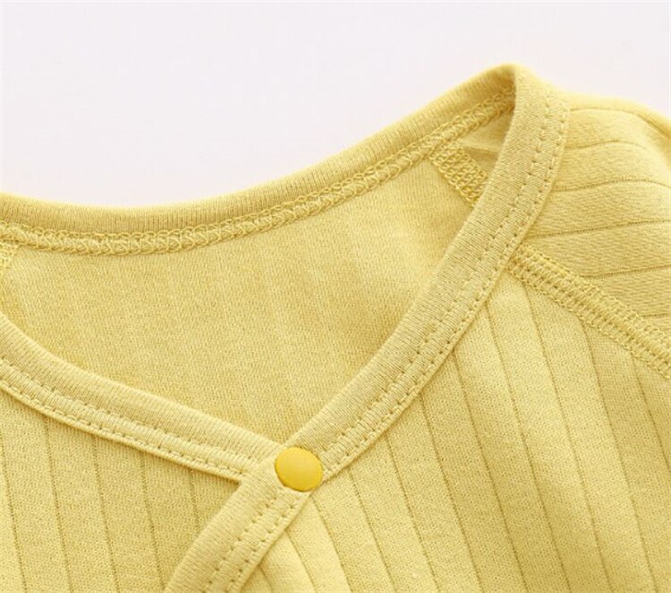 Lawadka 0-6M bahar sonbahar yenidoğan bebek kız erkek Romper pamuk d&uuml;z yumuşak bebek tulum kanatlı g&uuml;nl&uuml;k kıyafetler kız erkek