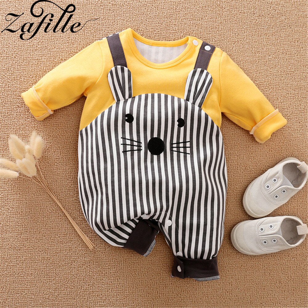 ZAFILLE Animals Newborn Clothing Cute Cartoon Crawlers For Kids Unisex Baby's Rompers Girls Overalls For Children's Jumpsuits