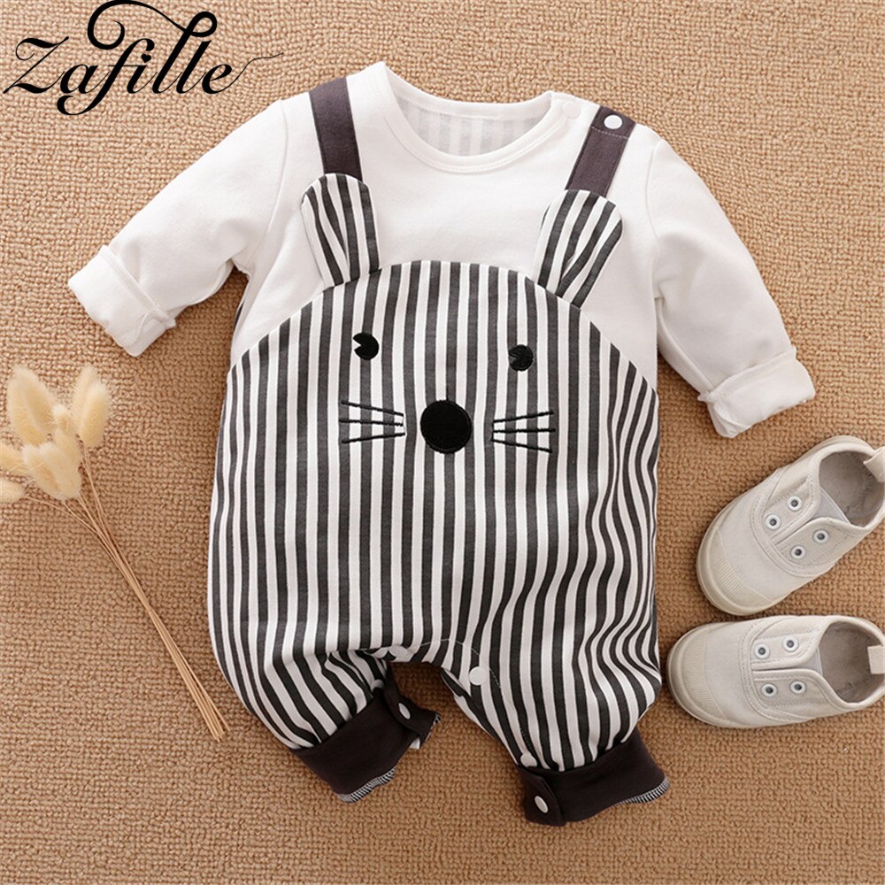 ZAFILLE Animals Newborn Clothing Cute Cartoon Crawlers For Kids Unisex Baby's Rompers Girls Overalls For Children's Jumpsuits