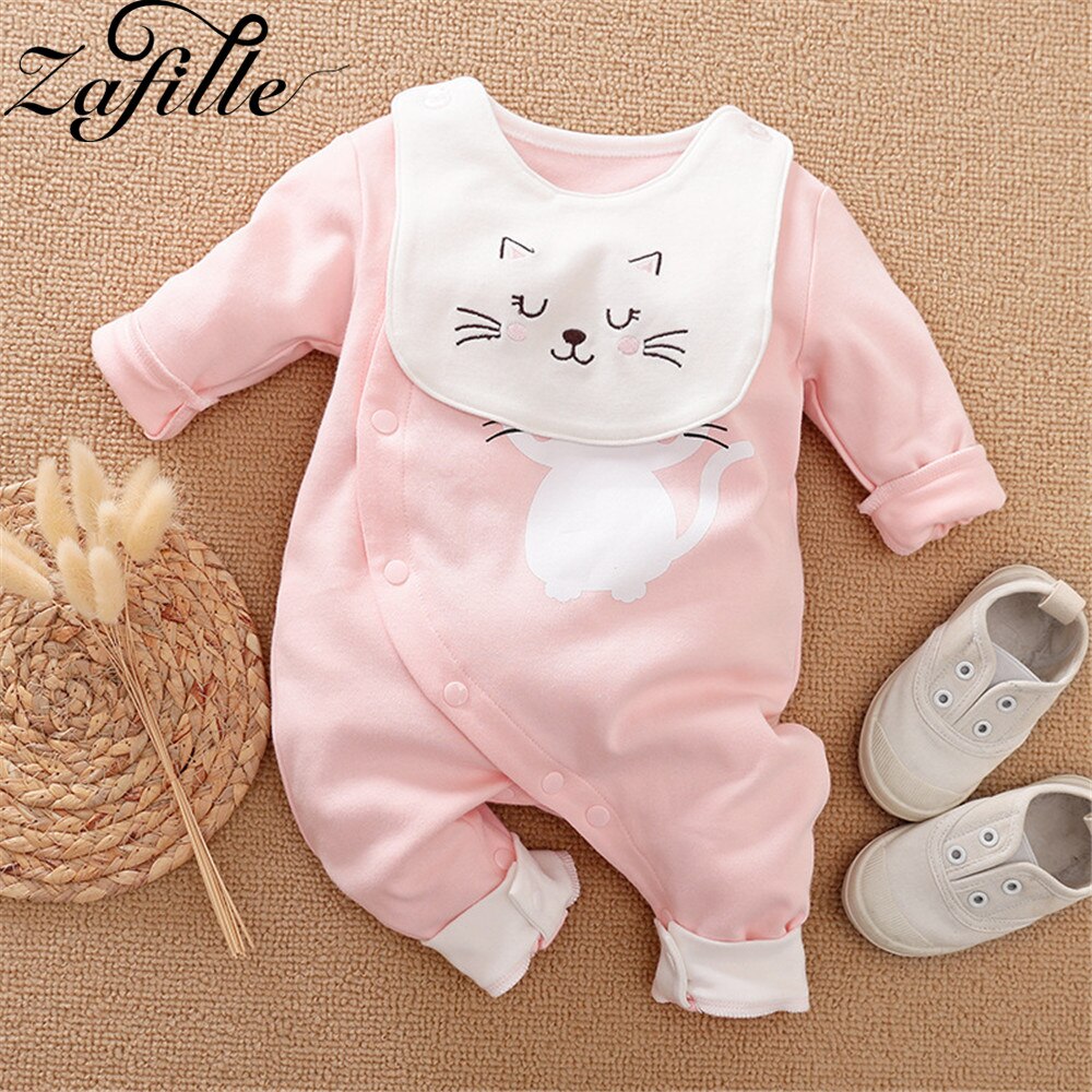 ZAFILLE Animals Newborn Clothing Cute Cartoon Crawlers For Kids Unisex Baby's Rompers Girls Overalls For Children's Jumpsuits