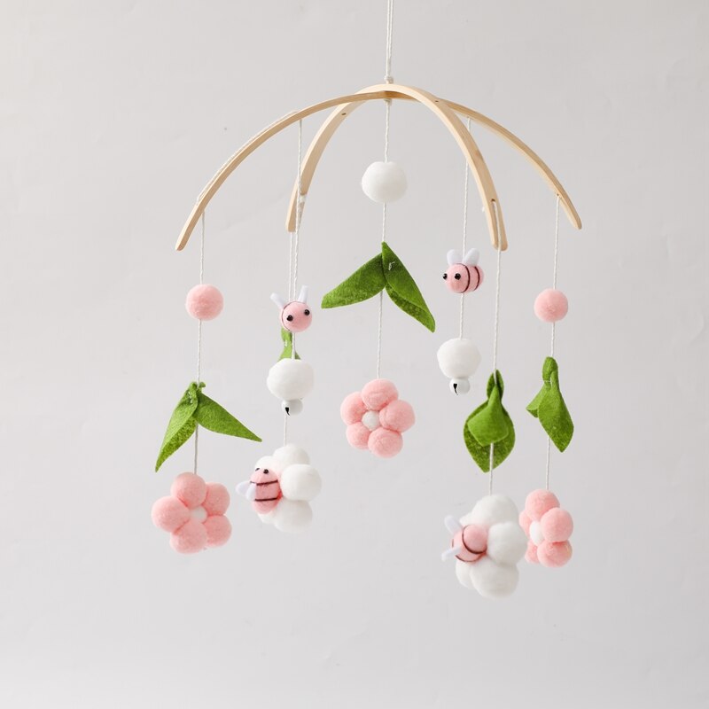 Baby Cribs Rattle Toys 0-12 Months Wooden Baby Mobile Newborn Bee Animal Shape Bed Bell Hanging Toys Bracket Baby Bed Toys Gifts Baby Cribs Rattle Toys 0-12 Months Wooden Baby Mobile Newborn Bee Animal Shape Bed Bell Hanging Toys Bracket Baby Bed Toys Gifts