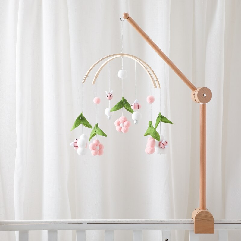 Baby Cribs Rattle Toys 0-12 Months Wooden Baby Mobile Newborn Bee Animal Shape Bed Bell Hanging Toys Bracket Baby Bed Toys Gifts Baby Cribs Rattle Toys 0-12 Months Wooden Baby Mobile Newborn Bee Animal Shape Bed Bell Hanging Toys Bracket Baby Bed Toys Gifts