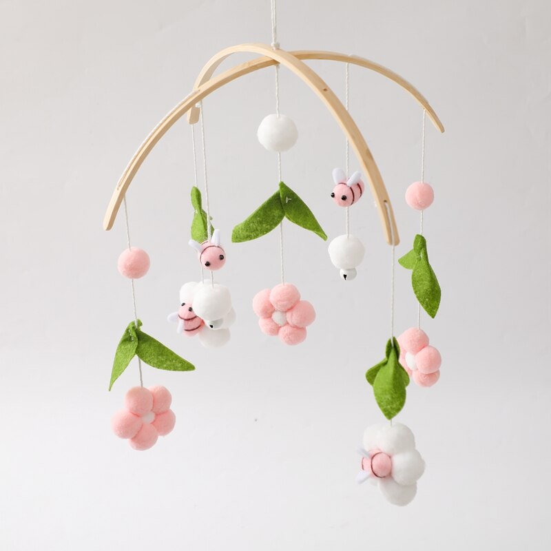 Baby Cribs Rattle Toys 0-12 Months Wooden Baby Mobile Newborn Bee Animal Shape Bed Bell Hanging Toys Bracket Baby Bed Toys Gifts Baby Cribs Rattle Toys 0-12 Months Wooden Baby Mobile Newborn Bee Animal Shape Bed Bell Hanging Toys Bracket Baby Bed Toys Gifts