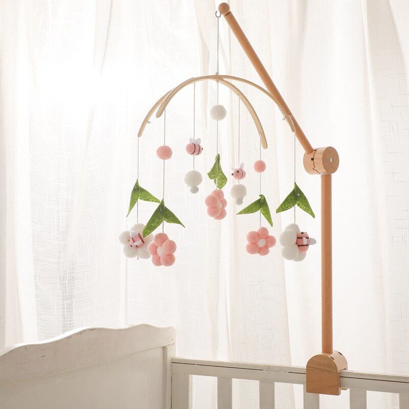 Baby Cribs Rattle Toys 0-12 Months Wooden Baby Mobile Newborn Bee Animal Shape Bed Bell Hanging Toys Bracket Baby Bed Toys Gifts Baby Cribs Rattle Toys 0-12 Months Wooden Baby Mobile Newborn Bee Animal Shape Bed Bell Hanging Toys Bracket Baby Bed Toys Gifts
