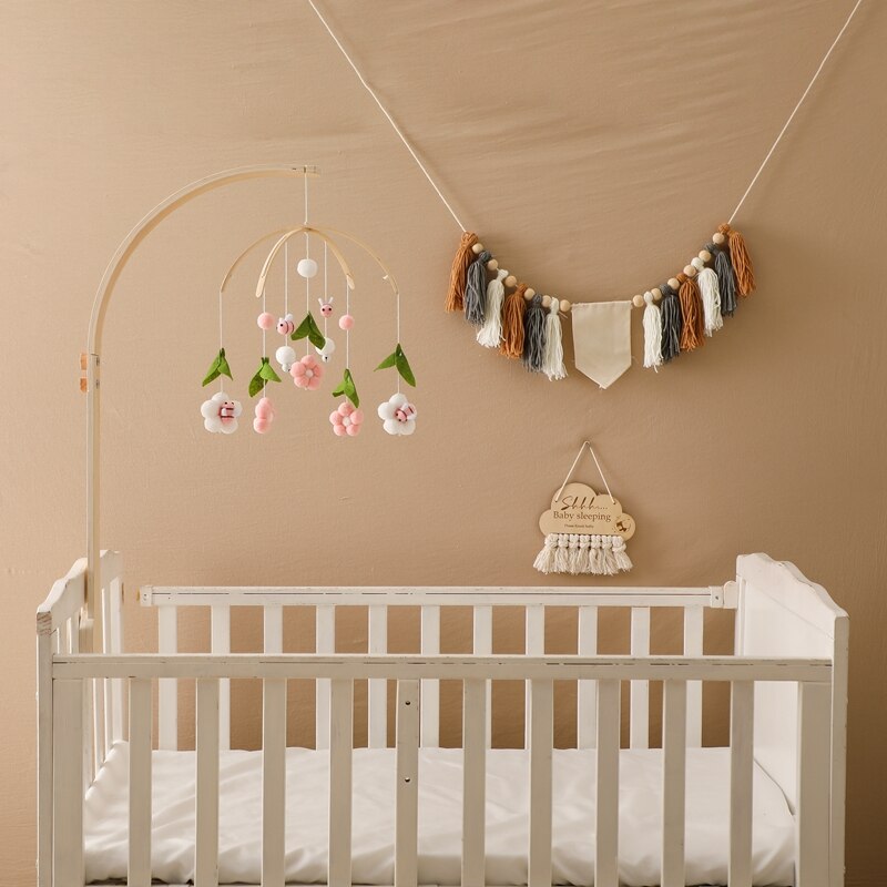 Baby Cribs Rattle Toys 0-12 Months Wooden Baby Mobile Newborn Bee Animal Shape Bed Bell Hanging Toys Bracket Baby Bed Toys Gifts Baby Cribs Rattle Toys 0-12 Months Wooden Baby Mobile Newborn Bee Animal Shape Bed Bell Hanging Toys Bracket Baby Bed Toys Gifts