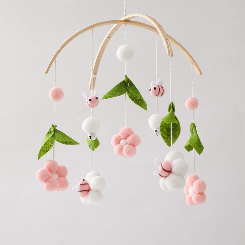 Baby Cribs Rattle Toys 0-12 Months Wooden Baby Mobile Newborn Bee Animal Shape Bed Bell Hanging Toys Bracket Baby Bed Toys Gifts Baby Cribs Rattle Toys 0-12 Months Wooden Baby Mobile Newborn Bee Animal Shape Bed Bell Hanging Toys Bracket Baby Bed Toys Gifts