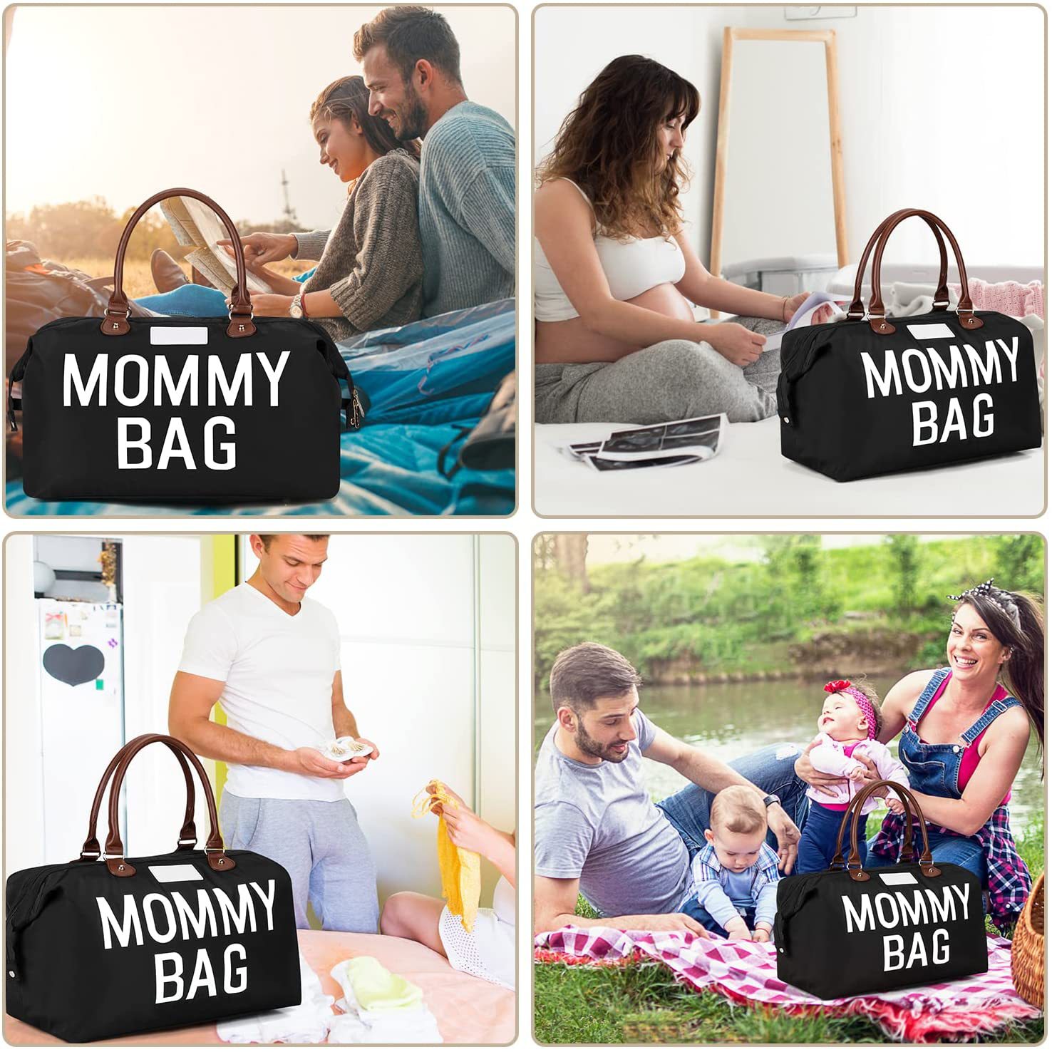 Mama Tote Bag Maternity Diaper Mommy Large Capacity Bag Women Nappy Organizer Stroller  Bag Baby Care Travel Backpack Mom Gifts