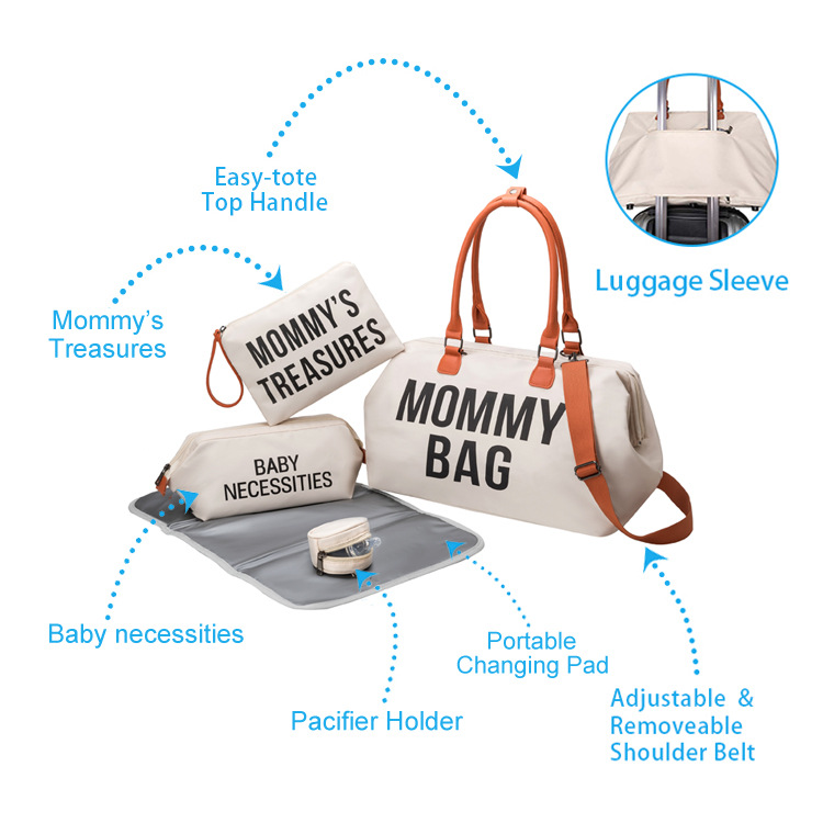 Travel Mommy Bag Portable Maternity Bag Milk Bottle Insulation Bag Large-capacity Mother and Baby Diaper Bag