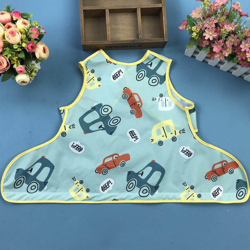 3in1 Baby Bib Table Cover Dining Chair Gown Waterproof Saliva Towel Burp Apron Food Feeding towel Gown/tray/storage bag