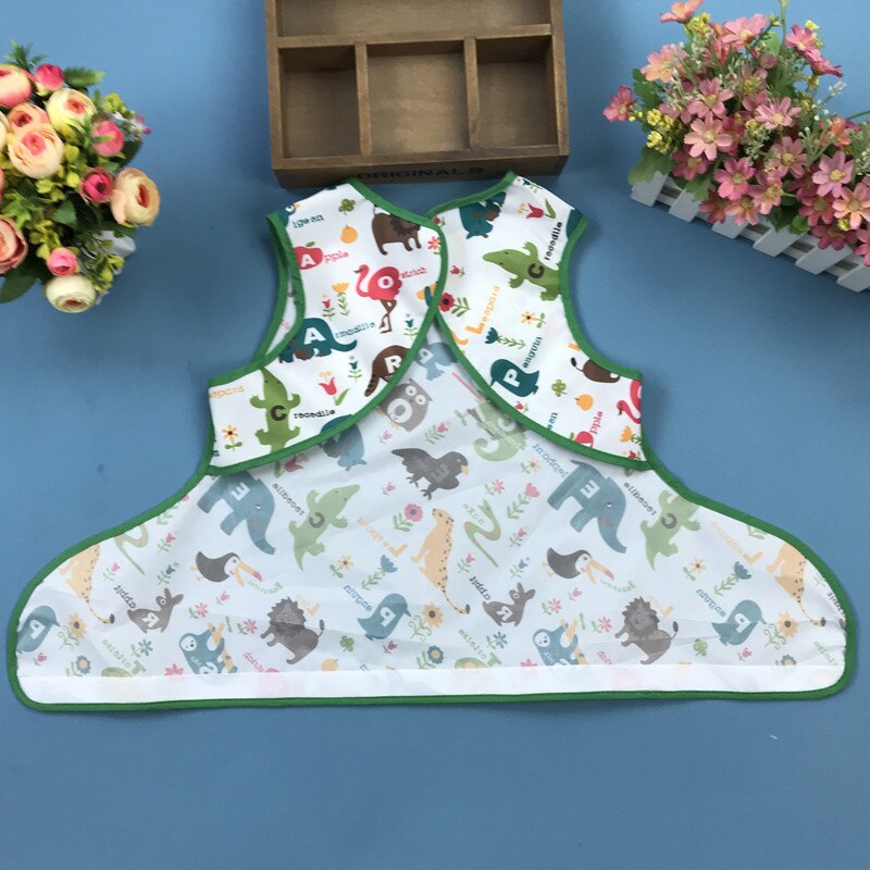 3in1 Baby Bib Table Cover Dining Chair Gown Waterproof Saliva Towel Burp Apron Food Feeding towel Gown/tray/storage bag