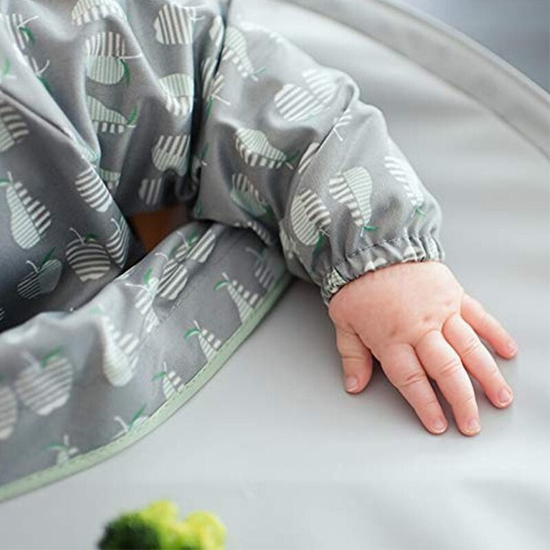 3in1 Baby Bib Table Cover Dining Chair Gown Waterproof Saliva Towel Burp Apron Food Feeding towel Gown/tray/storage bag