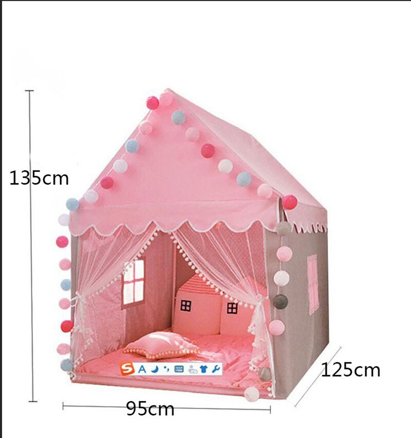 Baby Tent Children's Home Girl's Small House Children's Entertainment Game House Baby Outdoor Play Amusement Park Game Tent