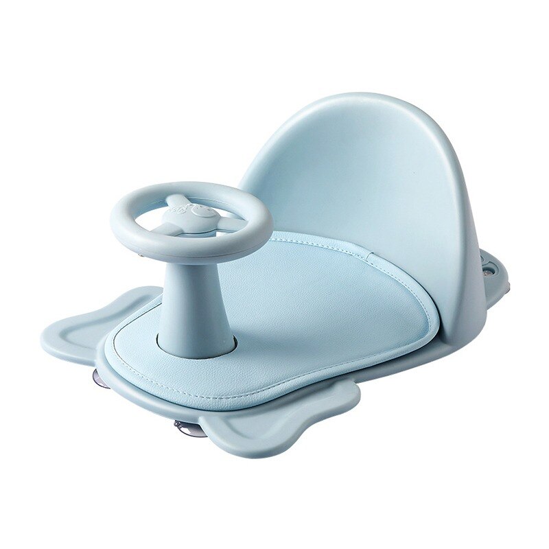 Baby Bath Seat Can Sit/Lie Down Newborn Non-slip Round Bathtub Seat with Non-Slip Soft Mat Universal Safety Support Bath Chair