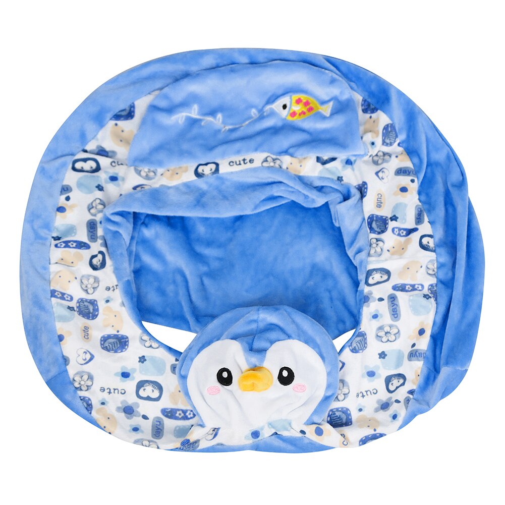 Cartoon Cradle Sofa Cover Washable No Filler Baby Sitting Chair Breathable Feeding Chair Cases Antiskid for Toddlers Supplies