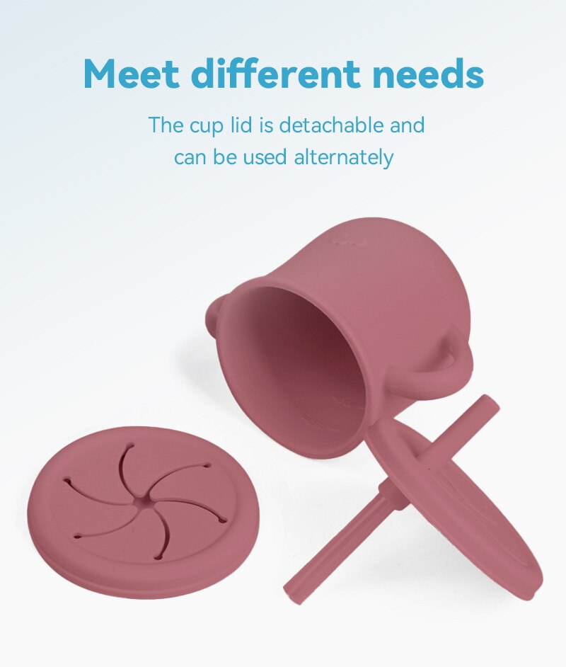 4/6/8 PCS Baby Soft Silicone Sucker Bowl Plate Cup Bibs Spoon Fork Sets Non-slip Tableware Children's Feeding Dishes BPA Free